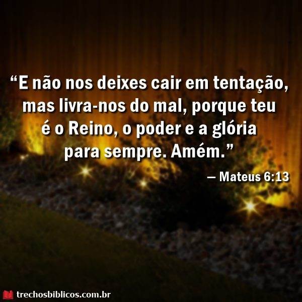 Mateus 6:13 16